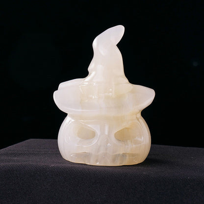 Natural Crystal Halloween Decorative Carving Ornament Pure Ember