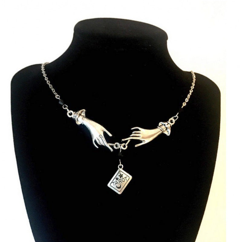 Tarot Witch Point Alphabet Necklace Pure Ember