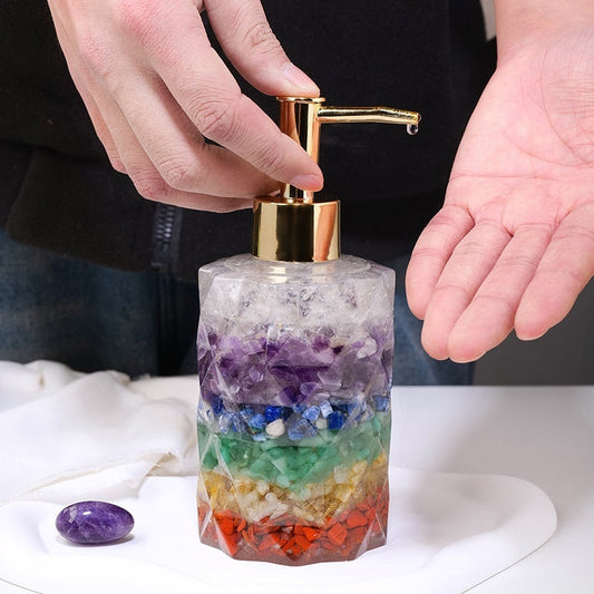 Natural Crystal Gravel Cosmetics Storage Bottle Pure Ember