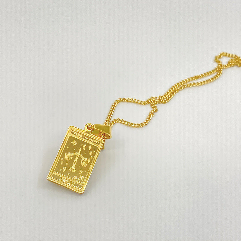 Tarot Pendant Necklace Stainless Steel Pure Ember