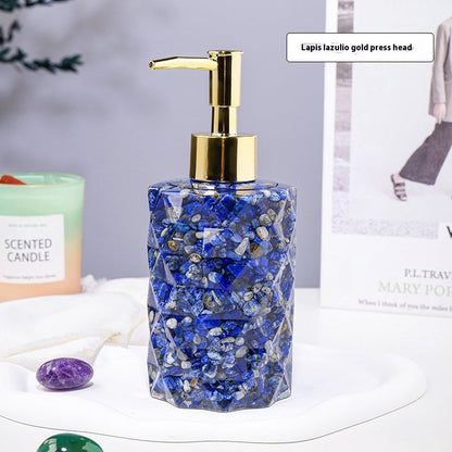 Natural Crystal Gravel Cosmetics Storage Bottle Pure Ember