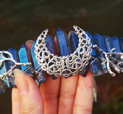 Natural Crystal Rainbow Crown Pure Ember