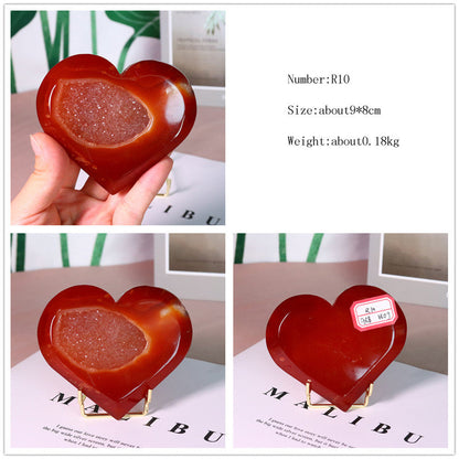 Natural Crystal Red Agate Ornaments Pure Ember