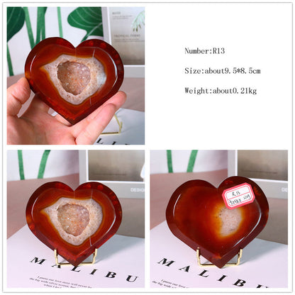 Natural Crystal Red Agate Ornaments Pure Ember