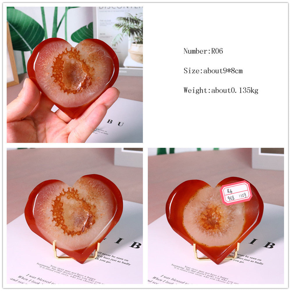 Natural Crystal Red Agate Ornaments Pure Ember