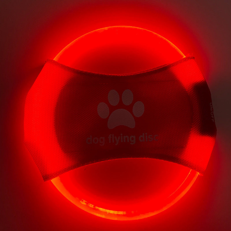 Dog Flying Discs Light Glowing LED LuminousTrainning Interactive Toys Game Flying Discs Dog Toy Pet Dog Accessories Pet Products Pure Ember