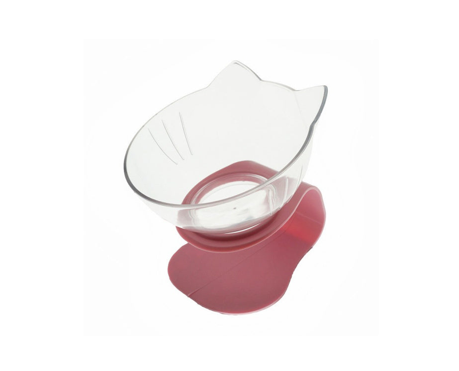 Cat Double Bowl Cat Food Bowl Protects Cervical Vertebra Pure Ember