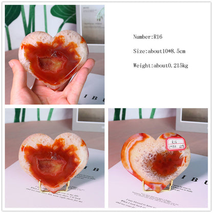 Natural Crystal Red Agate Ornaments Pure Ember