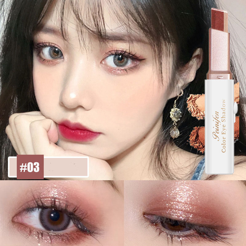 Lazy Eyeshadow Stick Gradient Shimmer Double Colour Pen Waterproof Pure Ember