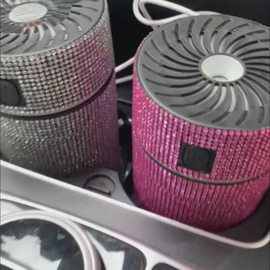 in car aroma air diffuser diamond covered diamantes blinged air diffuser oil diffuser 