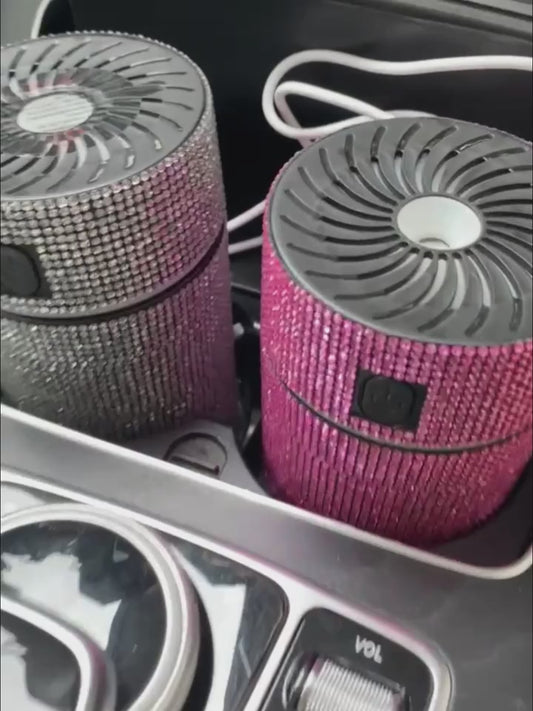 in car aroma air diffuser diamond covered diamantes blinged air diffuser oil diffuser 