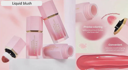 TVLV 4 Colour Matte Liquid Blush Easy to apply, long-lasting and waterproof