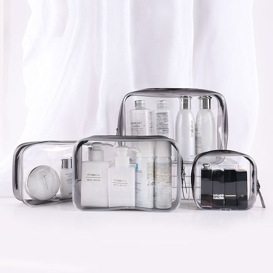 Transparent cosmetic bags