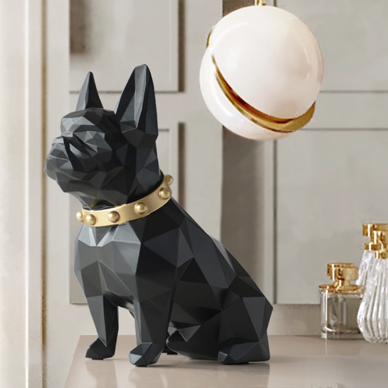 Dog Statue Home Decor black