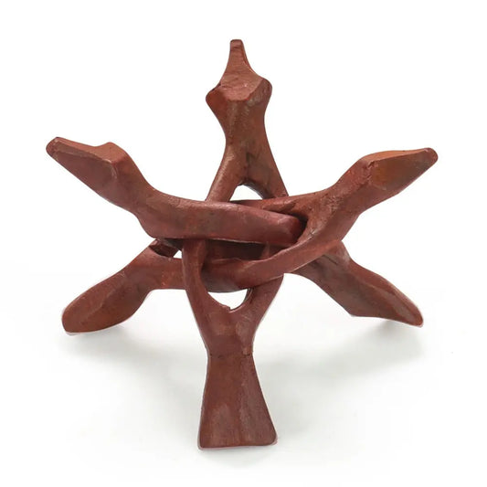 White Sage Stick Set with Abalone Shell & Wooden Tripod Stand for Room Purification Meditation Smoke - Pure Ember