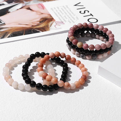 3pcs Natural Stone Beaded Bracelet