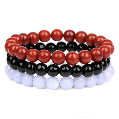 3pcs Natural Stone Beaded Bracelet