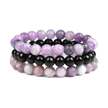 3pcs Natural Stone Beaded Bracelet