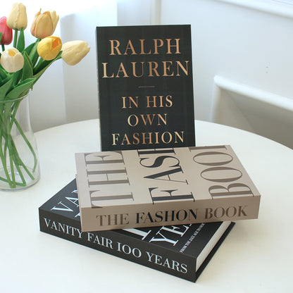 Fashion Faux Book + Storage Boxes