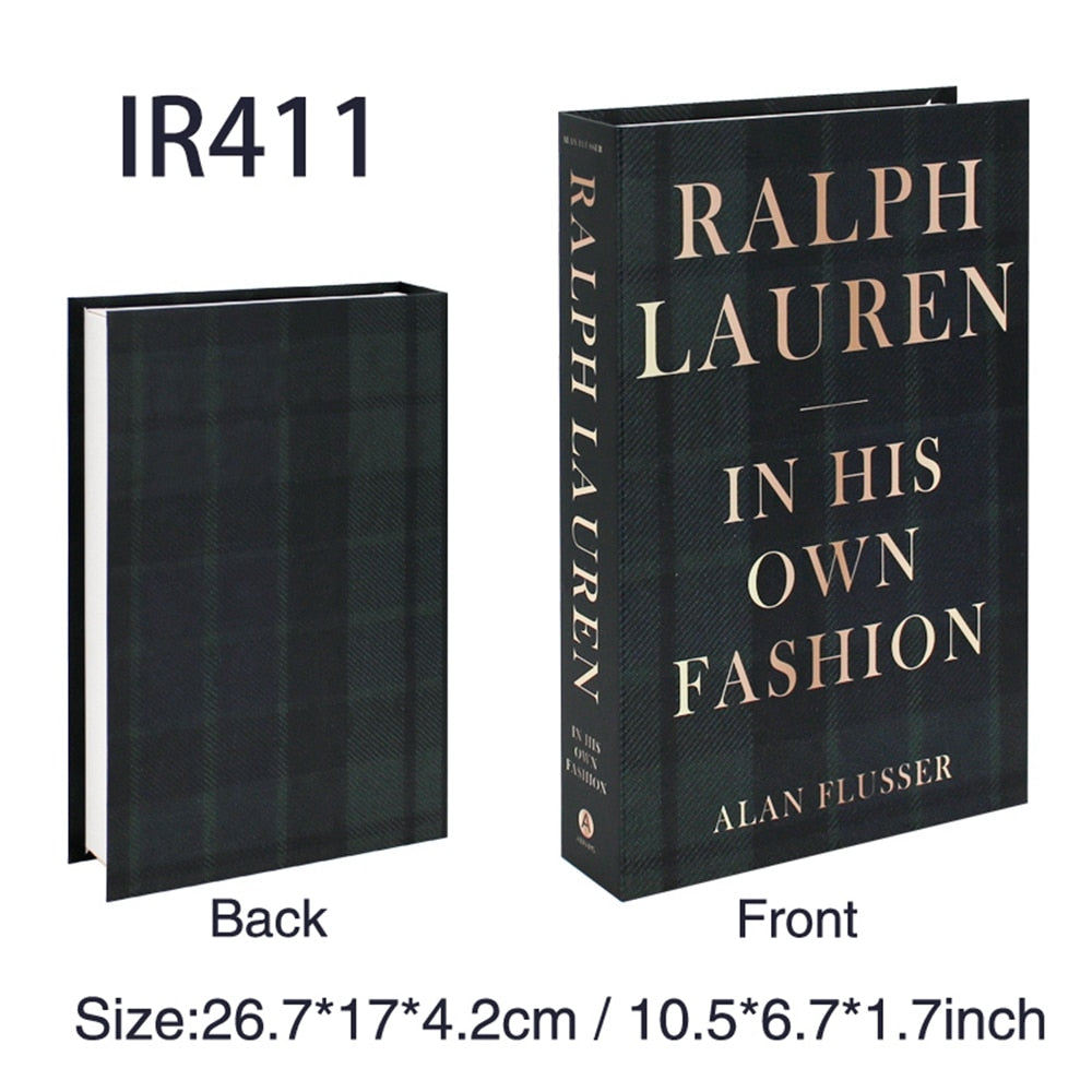 Fashion Faux Book + Storage Boxes