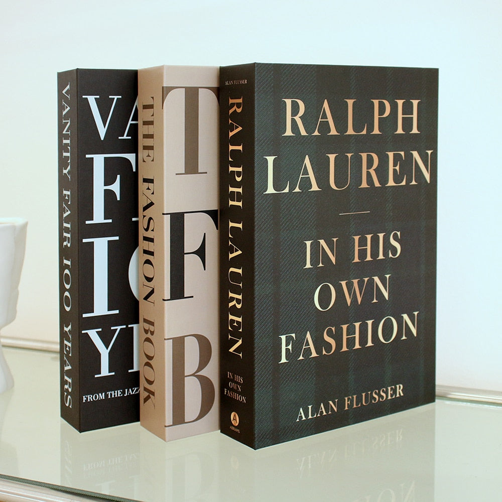 Fashion Faux Book + Storage Boxes