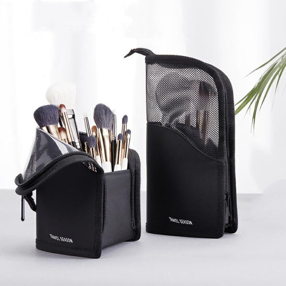 1 Pc Stand Cosmetic Bag for Women Clear Zipper Makeup Bag