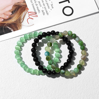 3pcs Natural Stone Beaded Bracelet