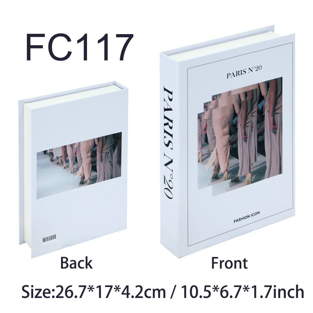 Fashion Faux Book + Storage Boxes