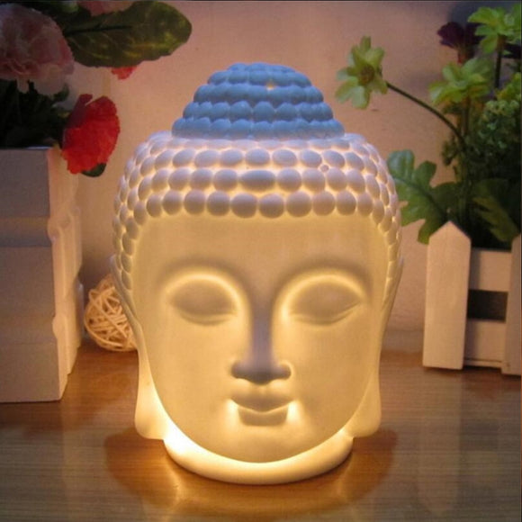 Ceramic Buddha Head Aromatherapy Oil Burner
